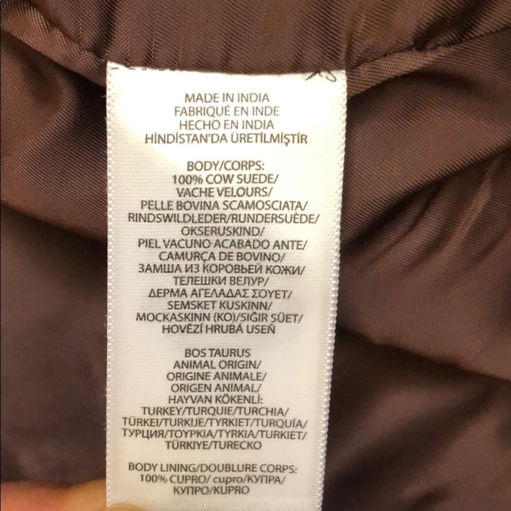 LIKE NEW RALPH LAUREN BROWN CROPPED JACKET - Picture 6 of 13